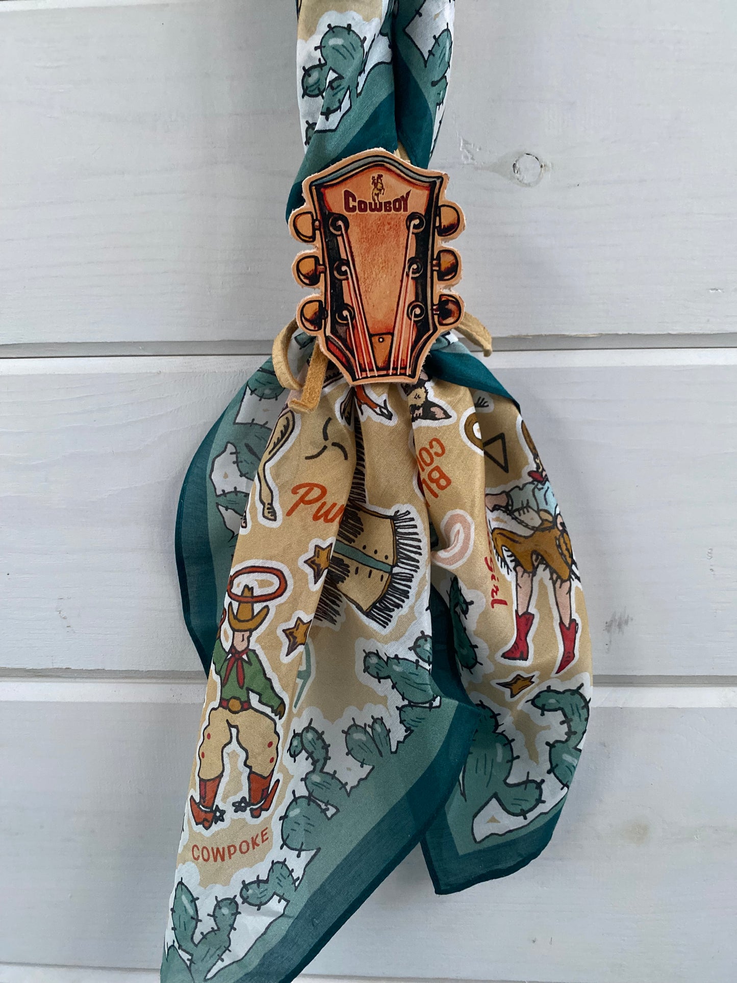 Cowboy Guitar Scarf Slide