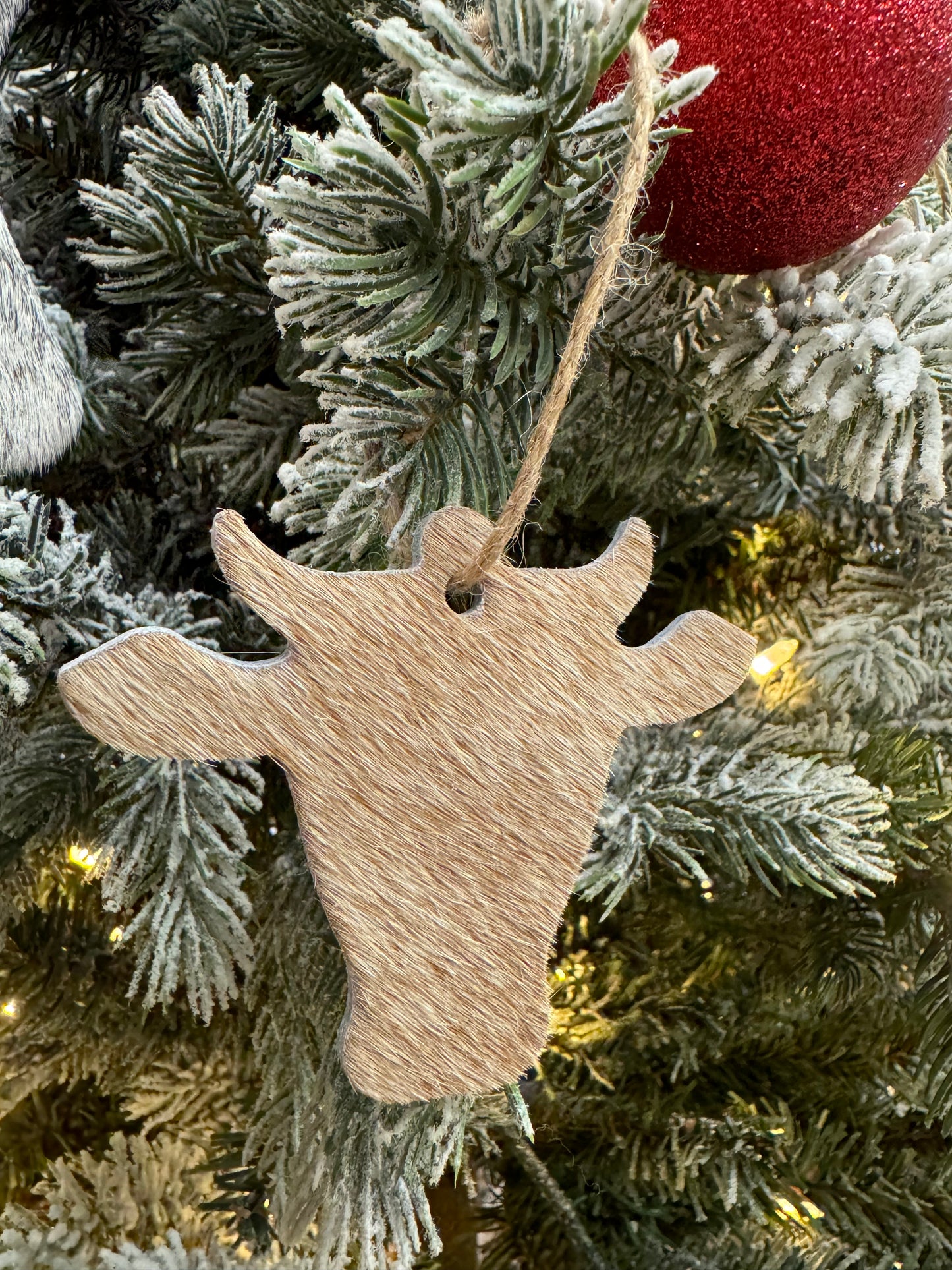 Christmas Ornament, Cow Head